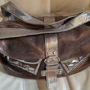 Tano Bags | Tano Leather Hobo Bag Pewtersilver | Color: Gray/Silver